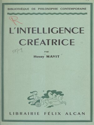 cover image of L'intelligence créatrice